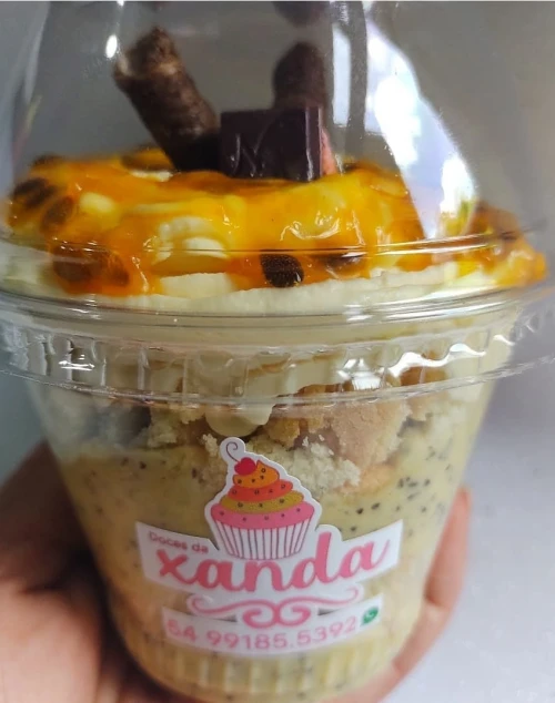 bolo de pote maracujá